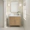 James Martin Vanities 36'' Single Vanity, Light Natural Oak w/ Single Hole 3 CM White Zeus Quartz Top & Backsplash 424-V36-LNO-1WZ - alternate 2